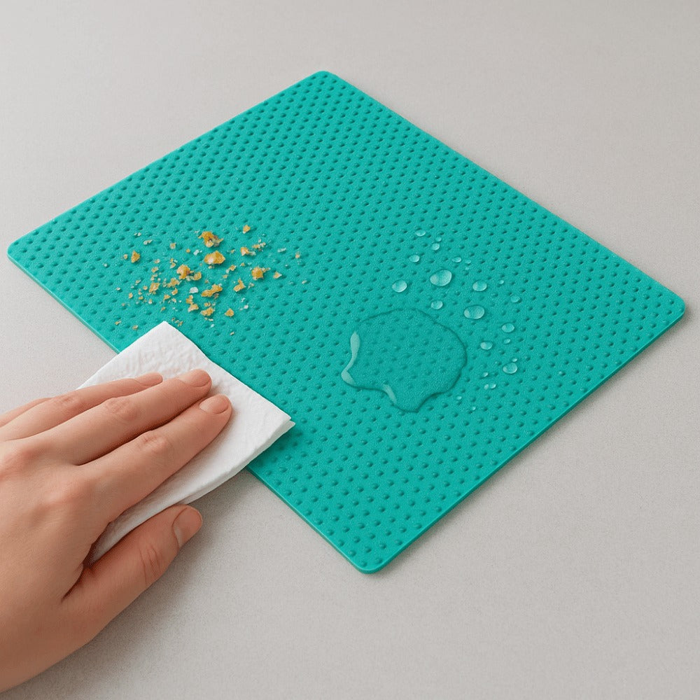 Refrigerator Shelf Mats – Non-Slip, Washable, Anti-Bacterial Fridge Liners (Set of 4, Multi-Use)