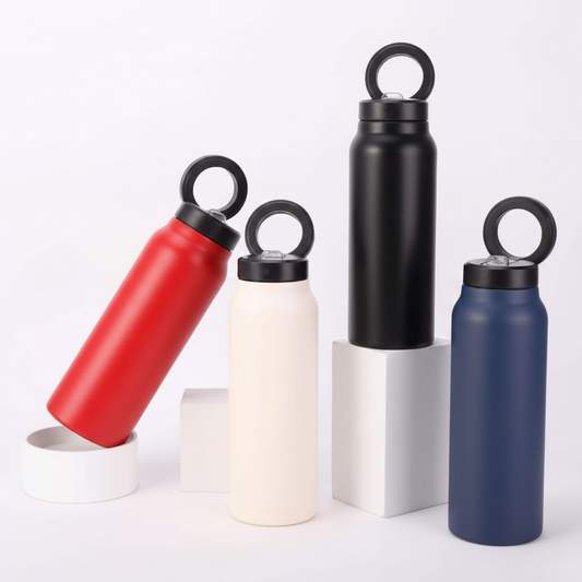 Stainless Steel Vacuum Insulated Water Bottle with Mage safe & Phone Mount – Leakproof Travel Flask (Multi-Color)