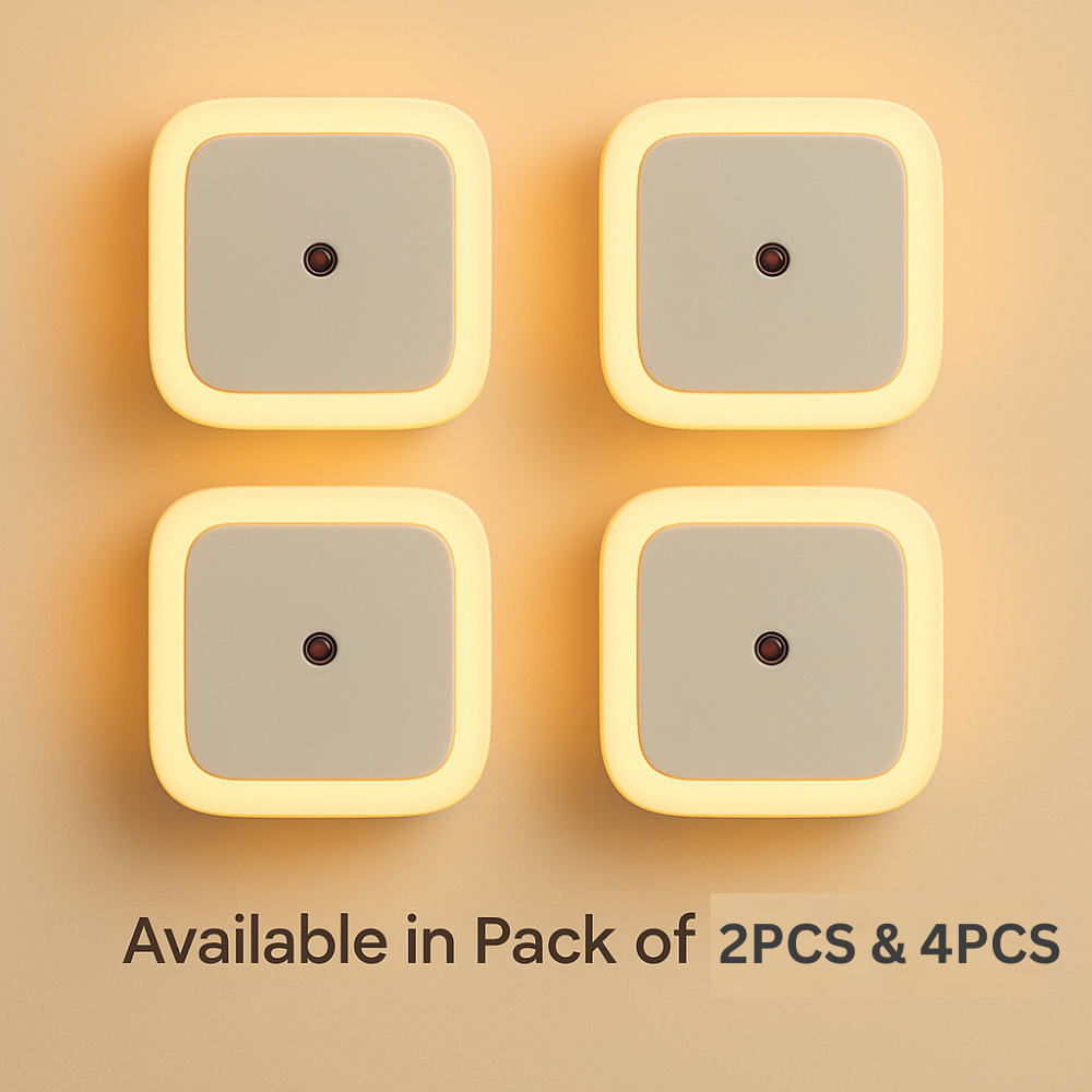 Smart LED Night Light with Auto Dusk-to-Dawn Sensor | Plug-in Warm White Wall Lamp for Bedroom, Hallway, Bathroom & Nursery | Energy Efficient Soft Glow Light