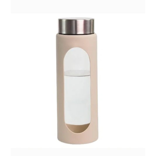 Glassozy Glass Water Bottle With Silicon Sleeve