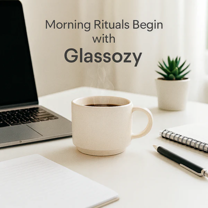 Glassozy Mini Ceramic Mug 6 pcs Set-120ml Capacity – Modern Matte Finish Espresso Cups | Ideal for Coffee, Tea & Decor