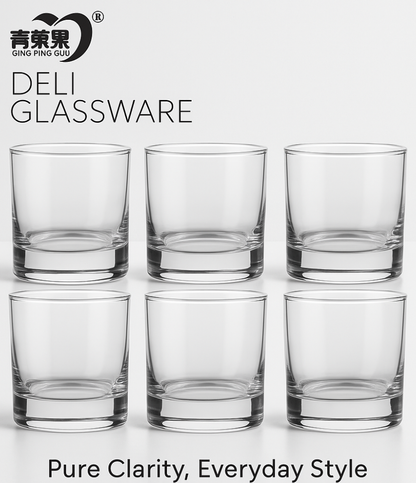 Qing Ping Guo Deli Glassware 210 ml (6 Pcs Set)