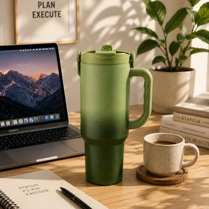 Viral Style Gradient Insulated Mug – Hot & Cold Retention
