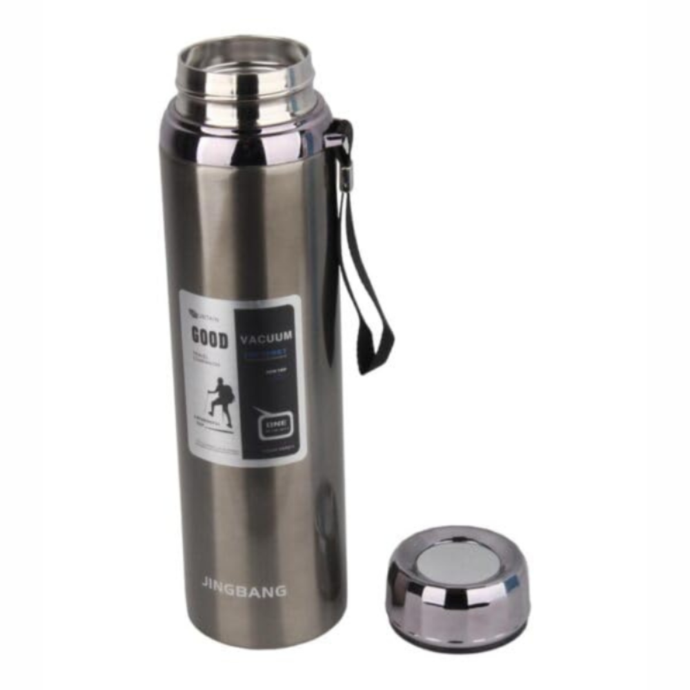 Vacuum Insulated Stainless Steel Water Bottle | Hot & Cold Flask for Travel, Gym, Office & School | Leak-Proof Sports Bottle with Carry Strap | 750ml Double Wall Thermos – Premium Metal Bottle