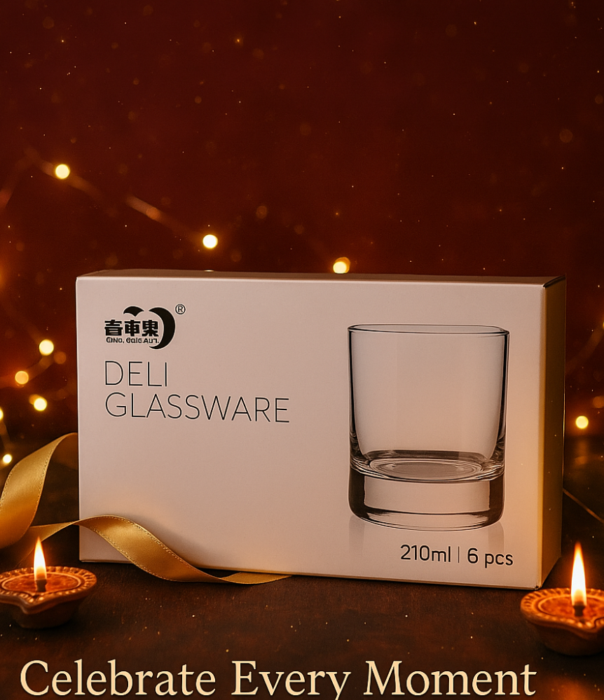 Qing Ping Guo Deli Glassware 210 ml (6 Pcs Set)