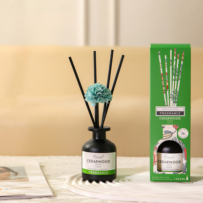 Luxury Reed Diffuser Set 80ML – Cotton, Rose, Lemon, Berries & Nile Garden | Long Lasting Home Fragrance | Room Aroma Diffuser