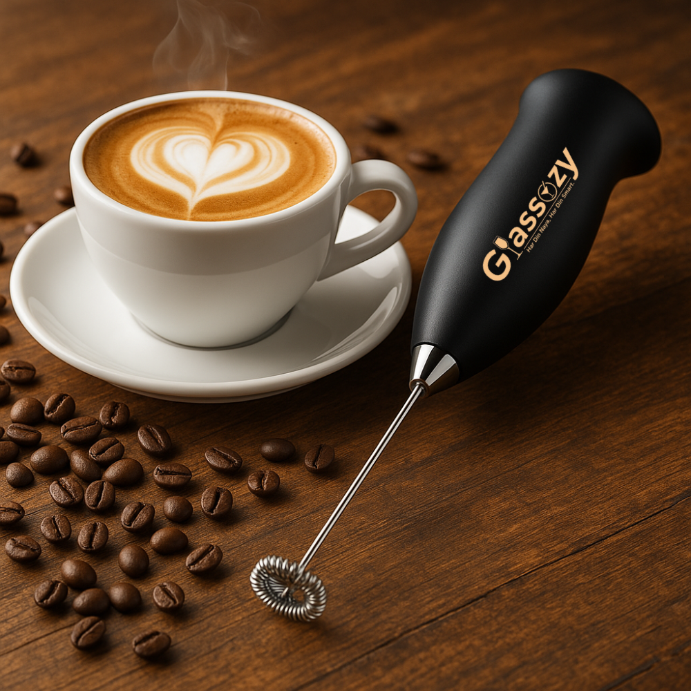 Electric Milk Frother for Coffee | Handheld Powerful Foam Maker | Egg Beater | Portable Drink Mixer for Cappuccino, Latte, Matcha & Shakes