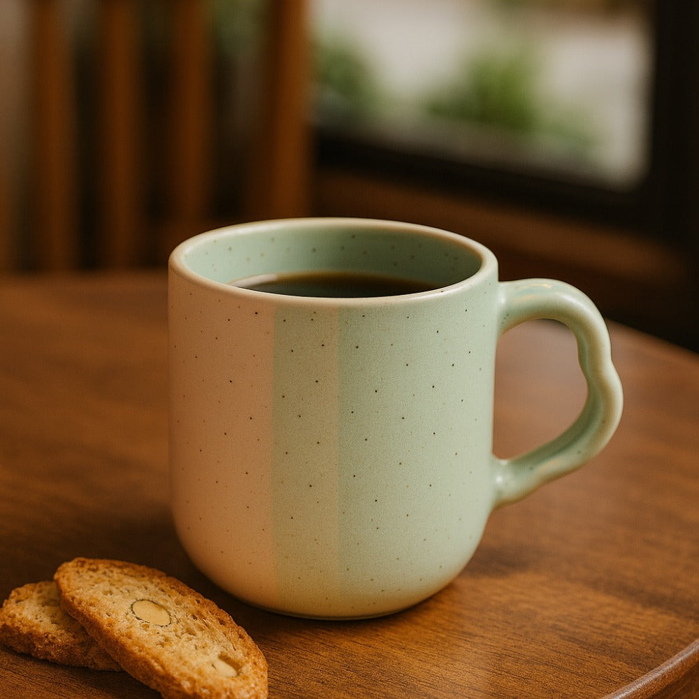 Premium Pastel Gradient Ceramic Coffee Mug | Speckled Matte Finish | 300ml Tea & Coffee Cup | Handmade Look Stoneware Mug for Home, Office & Café | Gift Set Option