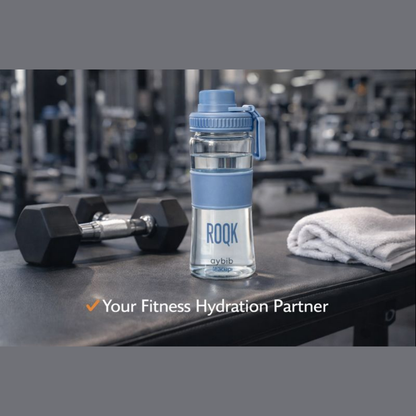 530ML Glass Water Bottle with Carry Handle | BPA-Free Leak-Proof Drinking Bottle | Cute Hydration Bottle for Gym, School, Office & Travel