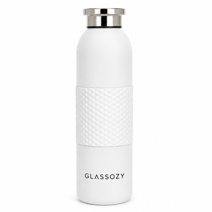 Glassozy 650ml Vacuum Insulated Stainless Steel Water Bottle – 12 Hours Hot & Cold, Leak-Proof, BPA-Free Reusable Travel Flask