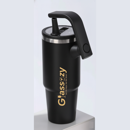 Premium 1200ML Insulated Travel Tumbler with Handle & Straw | Leakproof, Double Wall, Stainless Steel Cup