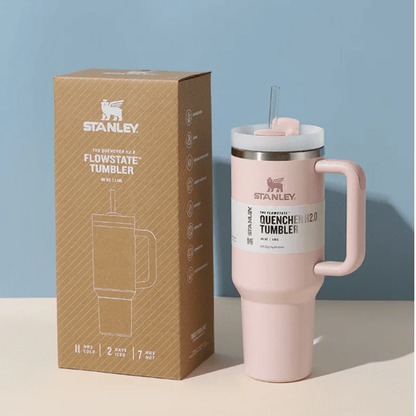 Stanley Quencher H2.0 Flow State™ Tumbler 40oz – Vacuum Insulated Stainless Steel Travel Cup with Handle & Lid
