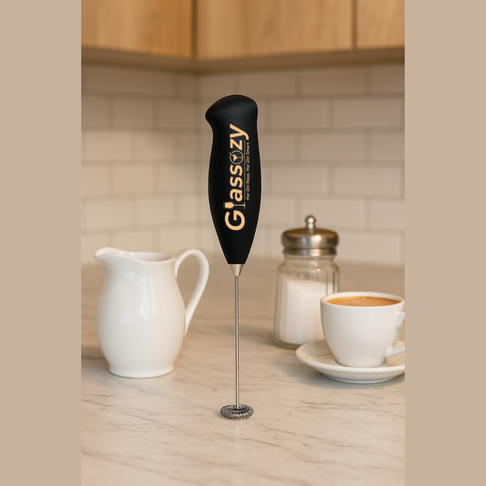 Electric Milk Frother for Coffee | Handheld Powerful Foam Maker | Egg Beater | Portable Drink Mixer for Cappuccino, Latte, Matcha & Shakes