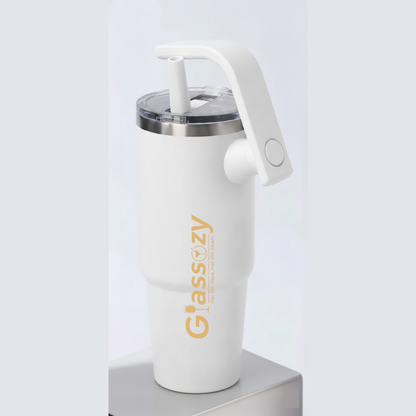 Premium 1200ML Insulated Travel Tumbler with Handle & Straw | Leakproof, Double Wall, Stainless Steel Cup
