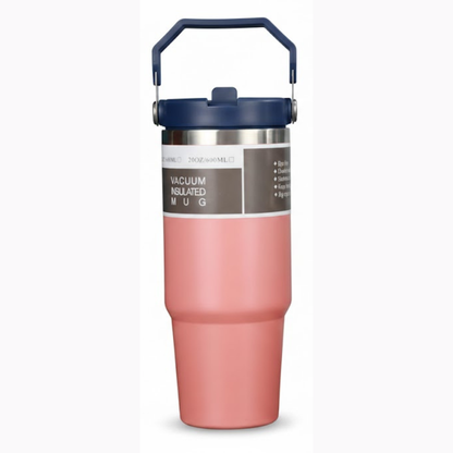 Glassozy Vacuum Insulated Tumbler 30oz/600mL w/ Handle | Travel Tumbler