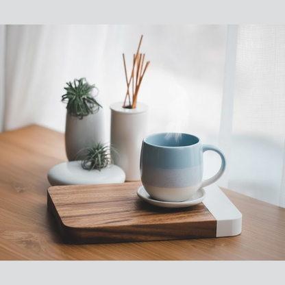 Premium Ceramic Coffee Mug 350 ml | Glossy Finish | Office & Home Tea Cup | Microwave Safe | Stylish Gifting Mug 4 Pcs Set