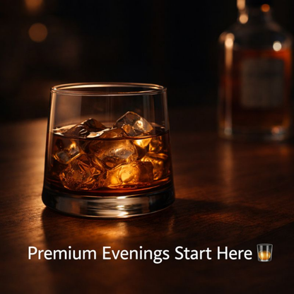 260ML Premium Glass Tumbler Set of 6 | Thick Base Elegant Drinking Glasses | Whiskey, Juice & Water Glass Set for Home, Bar & Gifting