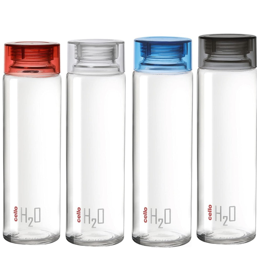 Premium Transparent Fridge Glass Water Bottle | Leakproof, Odorless fridge water bottle