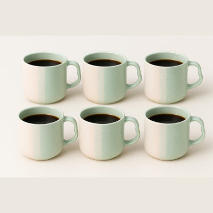 Premium Pastel Gradient Ceramic Coffee Mug | Speckled Matte Finish | 300ml Tea & Coffee Cup | Handmade Look Stoneware Mug for Home, Office & Café | Gift Set Option