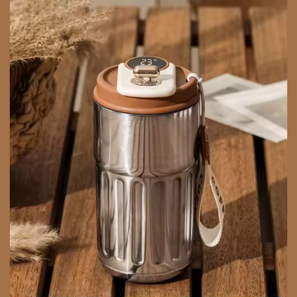 GLASSOZY Smart Temperature Insulated Coffee Mug (LED Display)