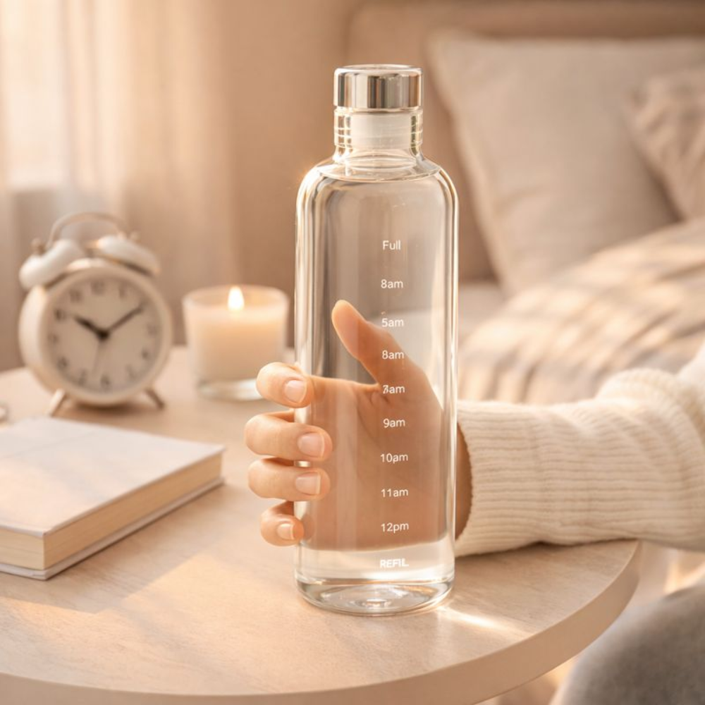 Marc Samuels 520ml Premium Glass Oil Dispenser – Leak-Proof Borosilicate Glass Bottle with Measurement Markings & Airtight Cap – Elegant Kitchen Cruet for Olive Oil, Vinegar, & Syrups
