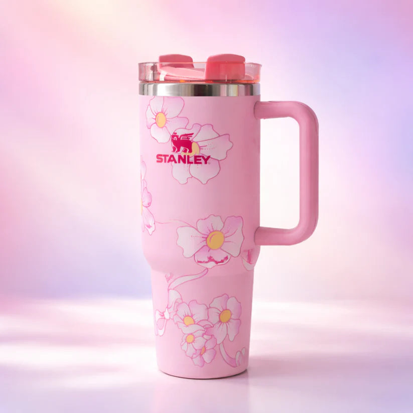 Stanley Quencher Floral Love Shack Fancy Box H2.0 1.18L Insulated Tumbler with Handle & Straw –  Stainless Steel Travel Mug | Hot & Cold Vacuum Bottle