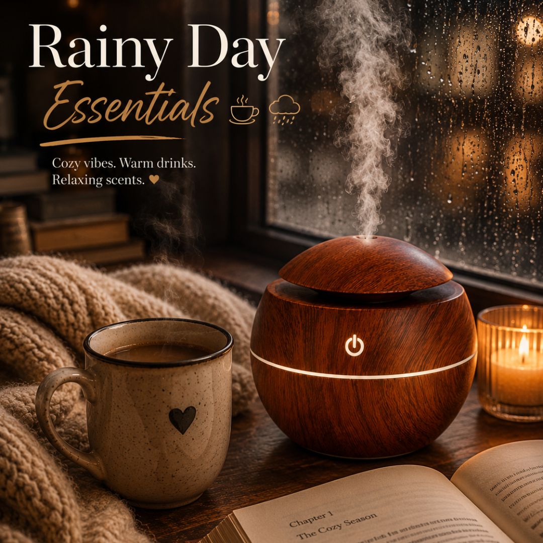 Luxury Wood Grain Aroma Diffuser – Ultrasonic Essential Oil Humidifier for Bedroom, Office & Spa