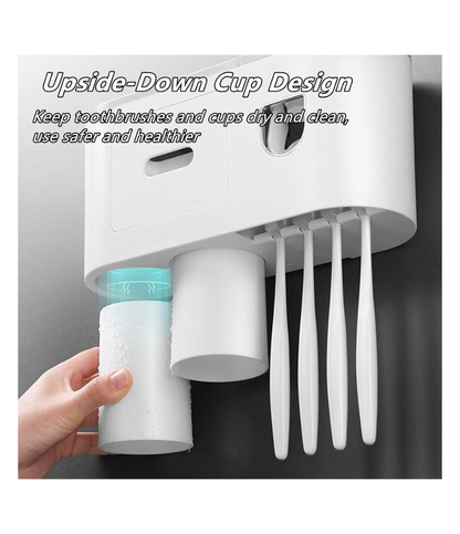 Wall-Mounted Toothbrush Holder (2 CUP)