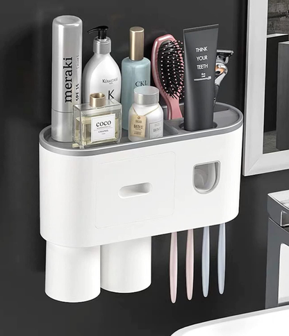 Wall-Mounted Toothbrush Holder (2 CUP)