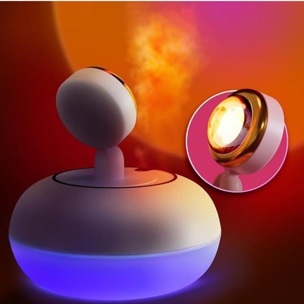 Flame Light Aroma Diffuser – 3D Fire Effect Humidifier with LED Night Light, Cool Mist Ultrasonic Aroma Diffuser for Home & Office