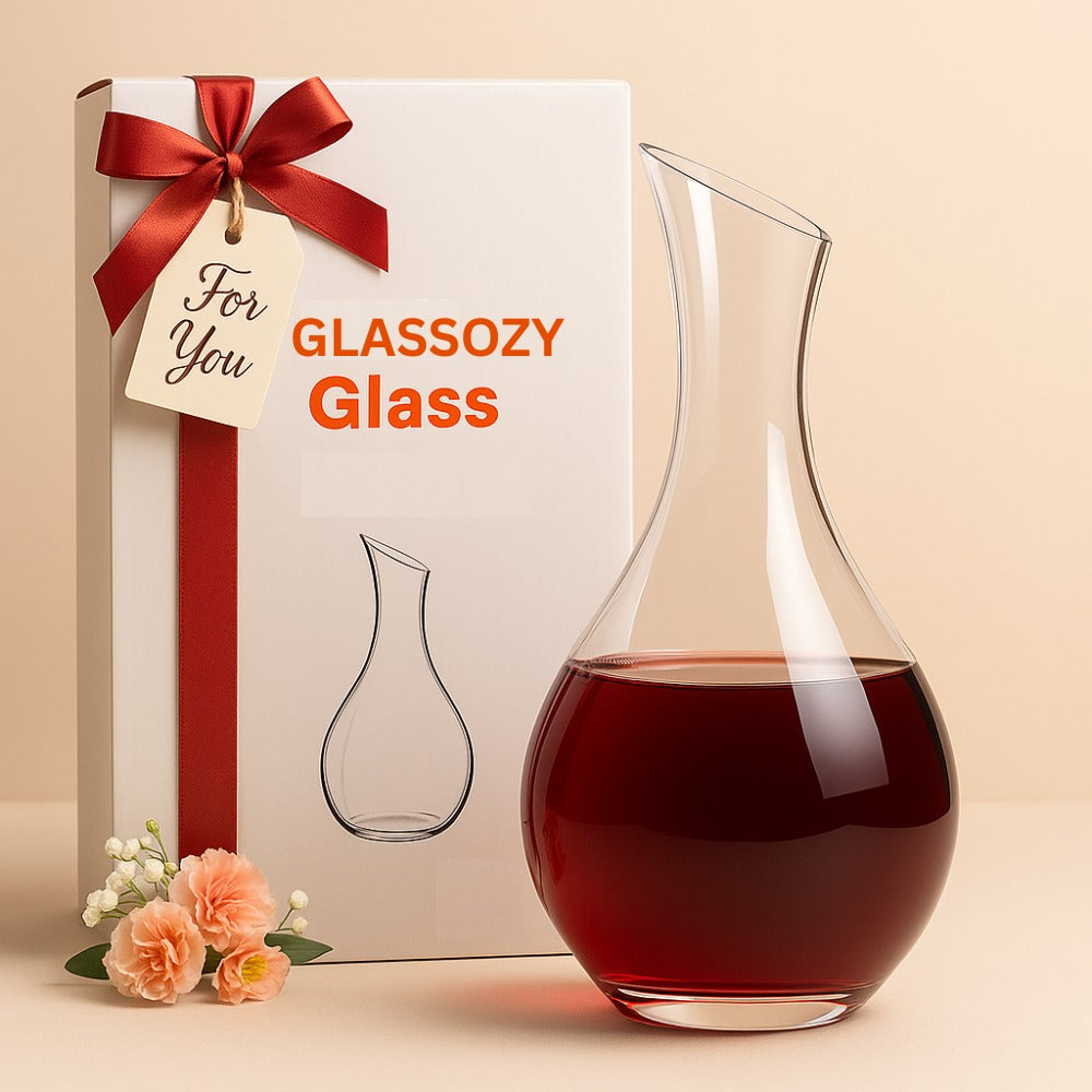 Crystal Wine Decanter – Hand-Blown 1500 ml Glass Carafe for Red & White Wine | Elegant Aerator for Enhanced Flavor & Aroma | Perfect for Home, Dining & Gifting
