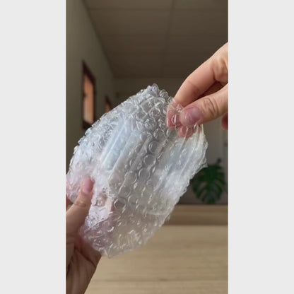 Echou 3-Piece Premium Glass Jar Gift Set with Wooden Ball Lids (500 ml + 800 ml + 1200 ml) – Elegant Ribbed Glass Containers for Dry Fruits, Snacks & Kitchen Storage